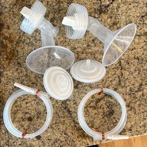 Set: Spectra size 20mm flanges, valves, tubing+adapter, backflow protectors- new